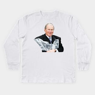 George W Bush Poncho Joy Kids Long Sleeve T-Shirt